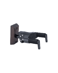 HERCULES GSP38WBW PLUS Auto Grip System (AGS) Guitar Hanger, Dark Wood Base, Short Arm
