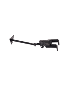 Hercules GSP40WB PLUS long-arm guitar wall mount hanger featuring auto-swivel Auto Grip System (AGS) yoke and steel base.