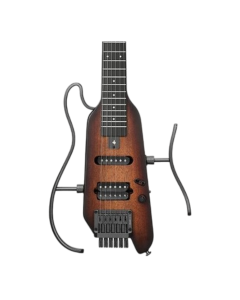 Donner EC6807 HUSH-X headless electric guitar in sunburst finish with travel bag and accessory kit