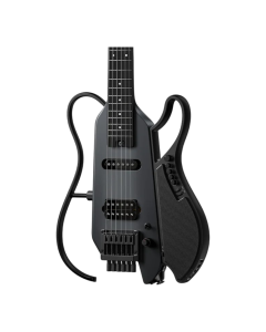 Donner HUSH X LIVE Black Electric Travel Guitar with Speaker