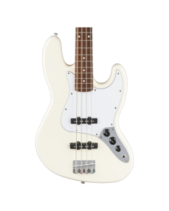 Fender Standard Jazz Bass Electric Guitar – Olympic White with Laurel Fingerboard (0266840505)
