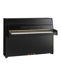 Kawai K-15 upright acoustic piano in polished ebony finish for home and student practice