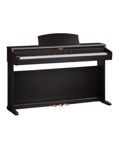Kawai KDP-80 digital piano in rosewood finish featuring 88 weighted keys, sliding key cover, and triple pedal unit