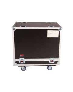 Gator G-Tour SPKR-215 tour style transporter case for two 15 inch speakers plywood construction EVA foam divider wheels and heavy duty latches
