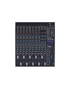Montarbo MCR12FX 12 channel compact rack mount audio mixer FX front view