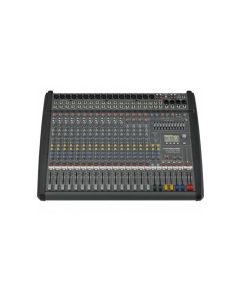 Dynacord PowerMate 1600-3 12+4 channel powered mixing console professional front view