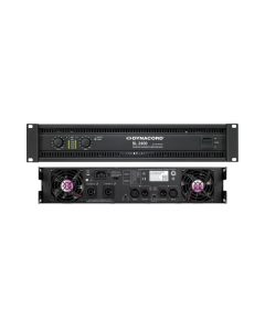 Dynacord SL 2400 2 channel 1200W Class H power amplifier rack mount front view