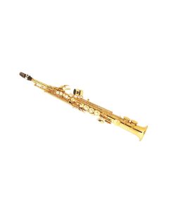 Jupiter JPS547GL Bb soprano saxophone gold lacquer straight body student model with case