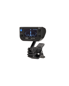 Korg AW-OTG clip-on guitar tuner with OLED display and chord detection for precise guitar tuning