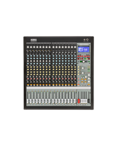 Korg MW-2408 hybrid analog digital mixing console 24-channel live sound mixer with faders LCD screen effects EQ and professional audio routing