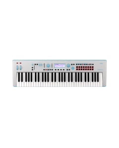 Korg KROSS 2-61 Special Edition Gray-Blue 61-key synthesizer workstation with gray body and blue accents.