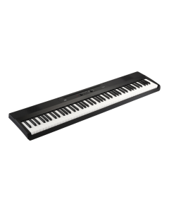 Korg Liano 88 key slim digital piano in standard black finish featuring lightweight keybed front panel dial and built in bass reflex speakers