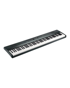 Korg Liano 88 key ultra slim portable digital piano in sophisticated metallic gray finish with front panel dial and built in speakers