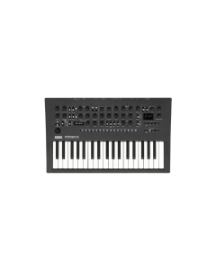 Korg minilogue xd 4-voice polyphonic hybrid analog synthesizer with integrated digital multi-engine organic EL oscilloscope display and joystick controller