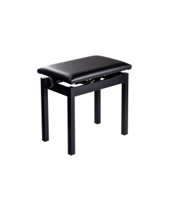 Korg PC-300BK black height-adjustable padded piano bench with steel four-leg frame designed for keyboard and digital piano use