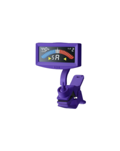 KORG AW-4G PitchCrow clip-on guitar tuner in violet with compact design and bright display for accurate guitar and bass tuning