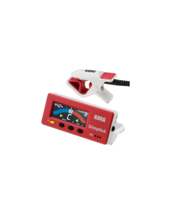 Korg Slimpitch Chromatic Tuner with Contact Microphone – Red/White