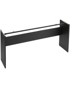 Korg STB1BK dedicated black piano stand designed for Korg B1 and B2 digital pianos, providing stable fixed-height support.
