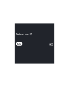 Ableton Live 12 Suite digital music production software with unlimited audio and MIDI tracks, 20+ software instruments, 58+ audio effects, Max for Live and 71+ GB of sounds for professional music production, recording, sound design and live performance