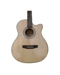Lucky Star CG-102 acoustic guitar in Natural finish designed for beginner practice, music learning and everyday acoustic performance
