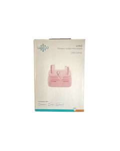 LUUCCO LINK2 wireless lavalier microphone USB-C pink for smartphones and tablets