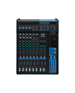 Yamaha MG12 12-channel analog mixer with D-PRE preamps, one-knob compressors and professional audio controls for live and studio use