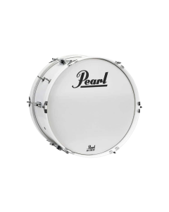 Pearl 14x8 Junior Marching Bass Drum with MCH-20B carrier, lightweight student marching percussion instrument for school bands and training