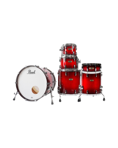 Pearl Masters Maple Pure MP4P924XESP-S/C #886 Deep Red Burst 6-piece shell pack with bass drum, toms, floor toms and snare