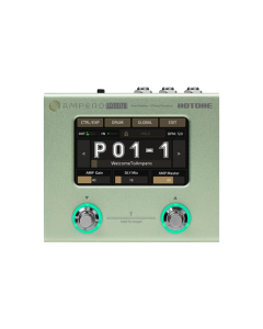 Hotone MP-50MC Ampero Mini Matcha amp modeler and effects processor with 4-inch touchscreen, 199 effects, 100 plus amp and pedal models, IR support, acoustic simulation, looper, drum machine and USB-C audio