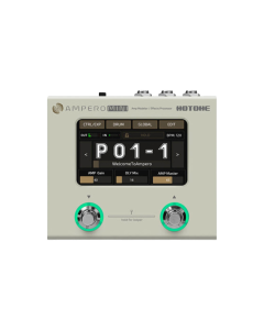 Hotone MP-50VN Ampero Mini Vanilla amp modeler and effects processor with 4-inch touchscreen, 199 effects, 100 plus amp and pedal models, IR support, acoustic simulation, looper, drum machine and USB-C audio