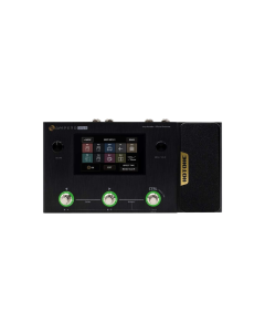 Hotone MP-80 Ampero One amp modeler and effects processor with 4-inch touchscreen, 242 effects, 64 amp models, 60 cabinet models, built-in expression pedal, three footswitches, looper and drum machine