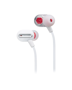 Phiaton MS 300 BA hybrid in-ear earphones in white with balanced armature drivers for clear audio, deep bass and comfortable fit