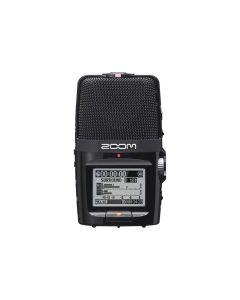 Zoom H2n portable handy recorder with 5 built-in microphones for XY MS stereo and 4-channel field recording music interviews video audio