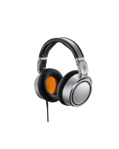 Neumann NDH 20 White Aluminum closed-back studio headphones with foldable aluminum earcups and memory foam ear pads