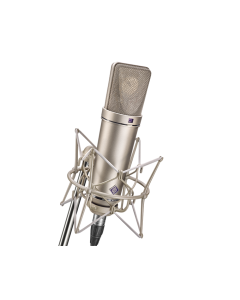 Neumann U 87 Ai Studio Set Large Diaphragm Multi-Pattern Condenser Microphone - Nickel with EA 87 Shock Mount