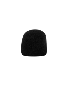 Nomad NMW-J01B Black Microphone Wind Screen foam cover mounted on a dynamic vocal mic