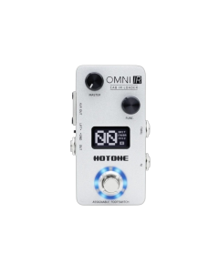 Hotone Omni IR OMP-6 impulse response cabinet simulator pedal with 40 guitar and bass cabinet IRs, 4-band EQ, OLED display, XLR output, dry thru, headphone output and USB connectivity for live and studio use