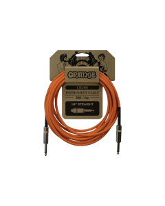 Orange Crush 6 metre straight to straight instrument cable with 1/4 inch jack connectors for guitar, bass and amplifier connections