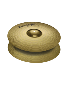 Paiste 101 series 14-inch Brass Hi-Hat pair offering medium sustain, clear stick response, and focused chick sound