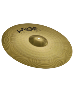 Paiste 101 Brass 20-inch Ride Cymbal featuring a clean lathed brass finish, integrated bell, and black 101 Brass series branding.