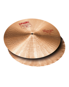 Paiste 2002 17-inch Sound Edge Hi-Hat pair featuring a wavy bottom cymbal design, CuSn8 bronze alloy, and a crisp, cutting chick sound