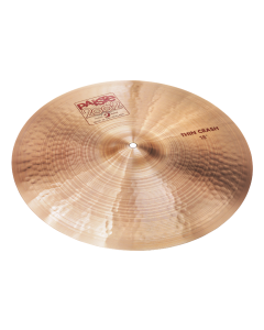 Paiste 2002 Series 18-inch thin crash cymbal crafted from CuSn8 bronze featuring a shimmering finish and light weight profile