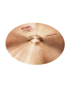 Paiste 2002 Series 16-inch power crash cymbal crafted from heavy CuSn8 bronze alloy featuring a brilliant finish
