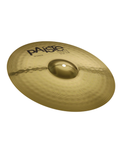 Paiste 201 Bronze 18-inch Crash Cymbal featuring a polished bronze lathing, integrated bell, and black Paiste 201 Bronze branding.
