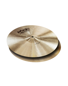 Paiste Masters Series 15-inch Thin Hi-Hat pair handcrafted from CuSn20 bronze offering warm, deep sound character and soft stick response