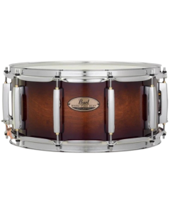 Pearl STS1465S/C #314 14x6.5-inch Session Studio Select snare drum in Gloss Barnwood Brown finish with SuperHoop II hoops and Masters bridge lugs