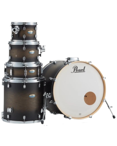 Pearl Decade Maple DMP925SP/C Satin Black Burst 5-piece shell pack with 22-inch bass drum, toms, floor tom and snare drum