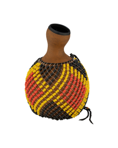 Pearl PBSK-70 fiberglass shekere featuring durable black fiberglass body, hand-beaded lattice net, and top rubber strike ring