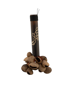 Pearl Pangi Nut Shaker with Bamboo Handle