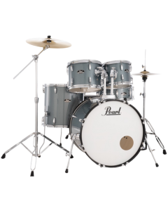 Pearl RS525SCC Roadshow 5-piece drum kit in Charcoal Metallic finish with cymbals and hardware